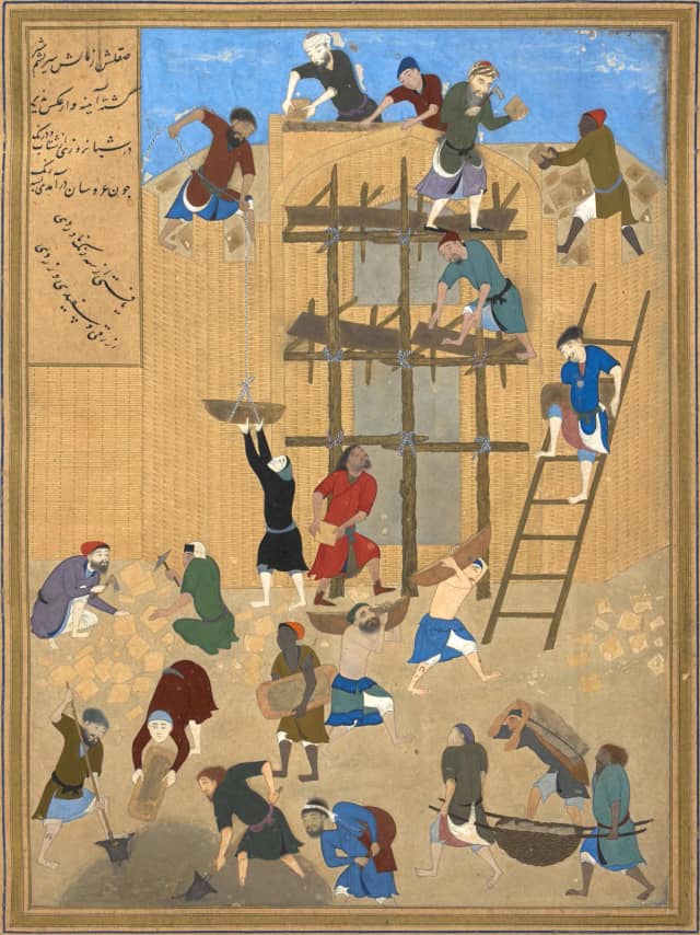 Construction of Kharnaq Fort
