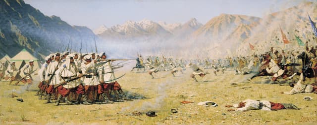 They Attack Unaware, 1871, Oil on canvas